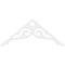 Ekena Millwork Pitch Bordeaux Architectural Grade PVC Gable Pediment, 72"W x 30"H x 1"P (10/12) GPP072X030X100BOR - alternate 2